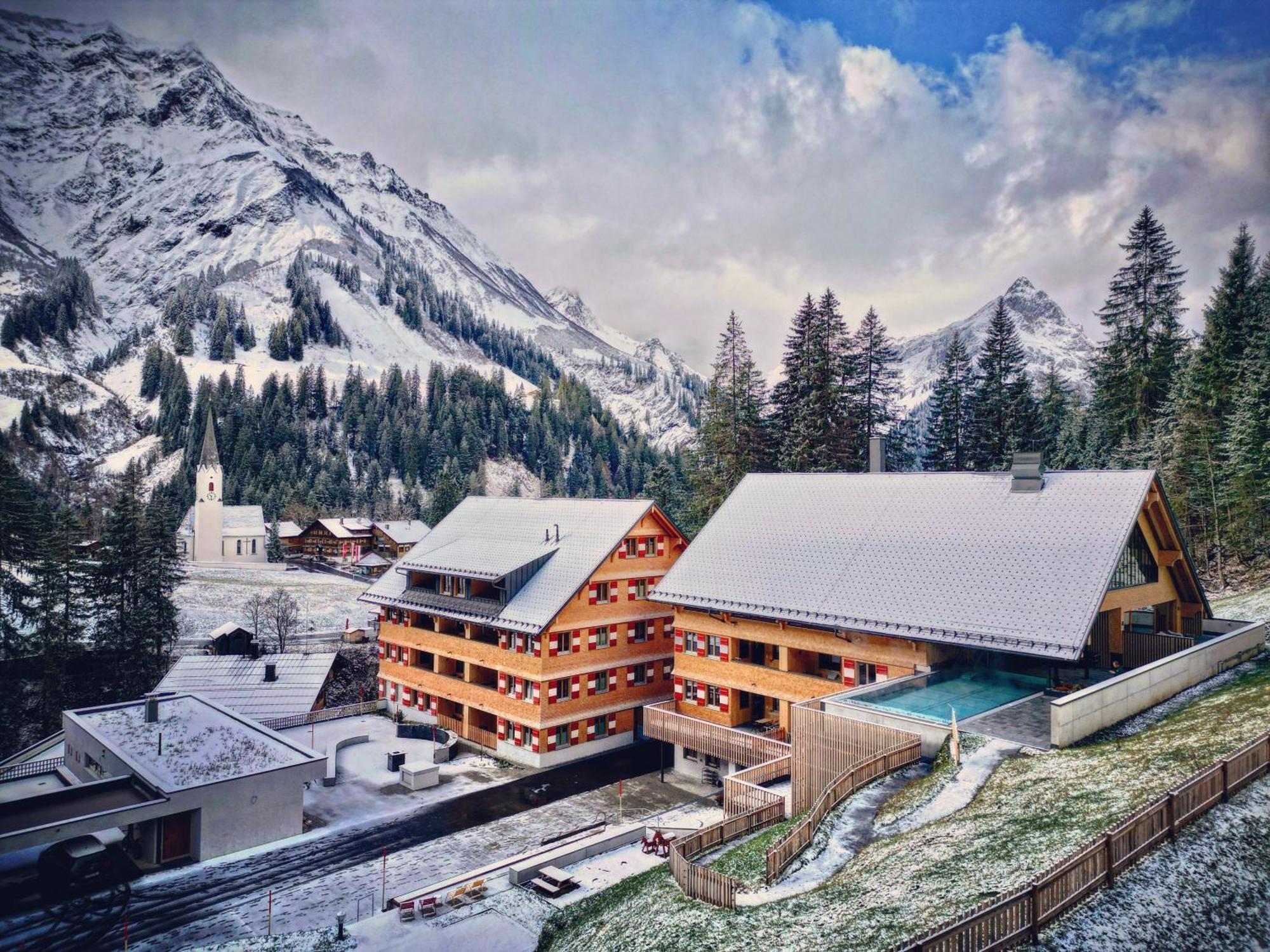 Berghaus Schroecken - Hotel Apartments Spa Bagian luar foto